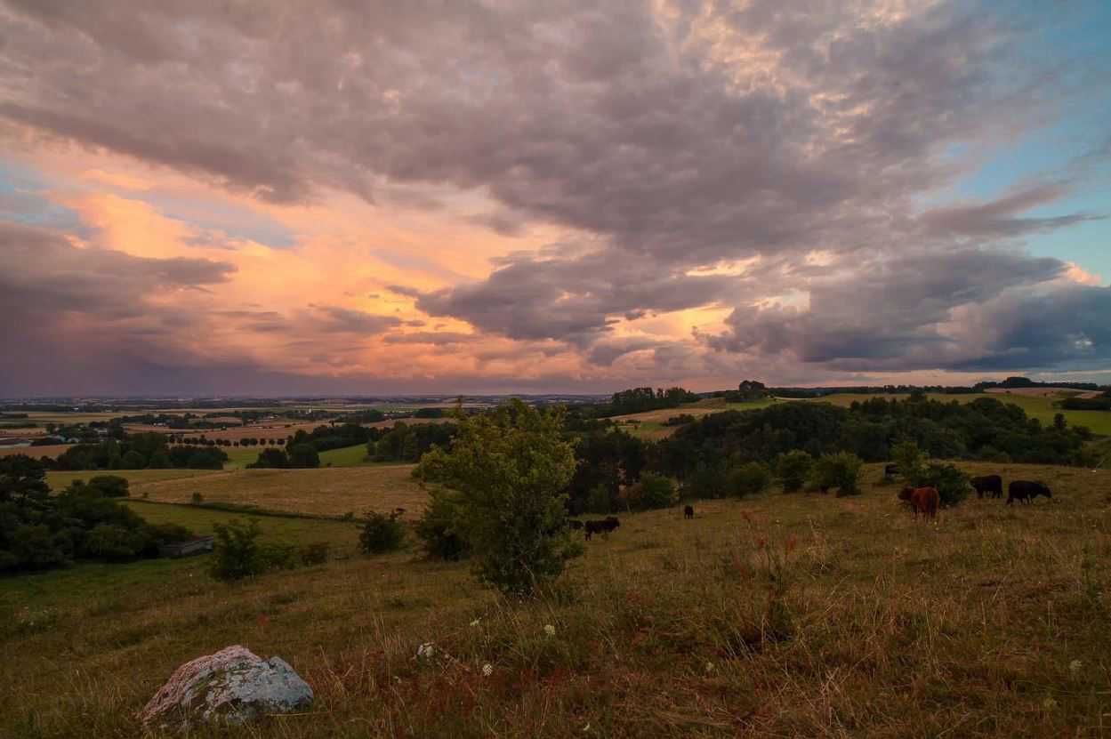 Solnedgang set fra Disbjerg