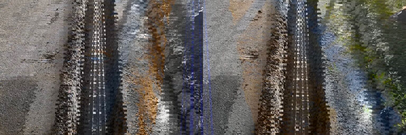 Sådan lægges fjernvarmerør i jorden