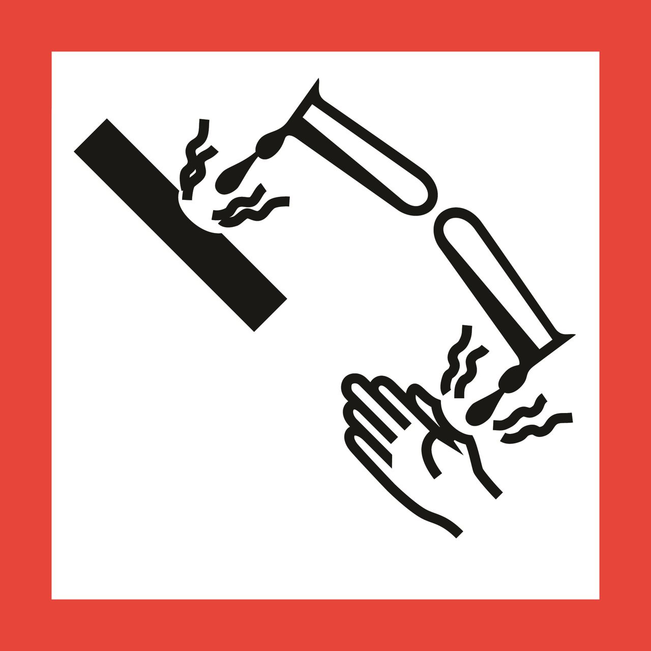 Faresymbol - ætsende