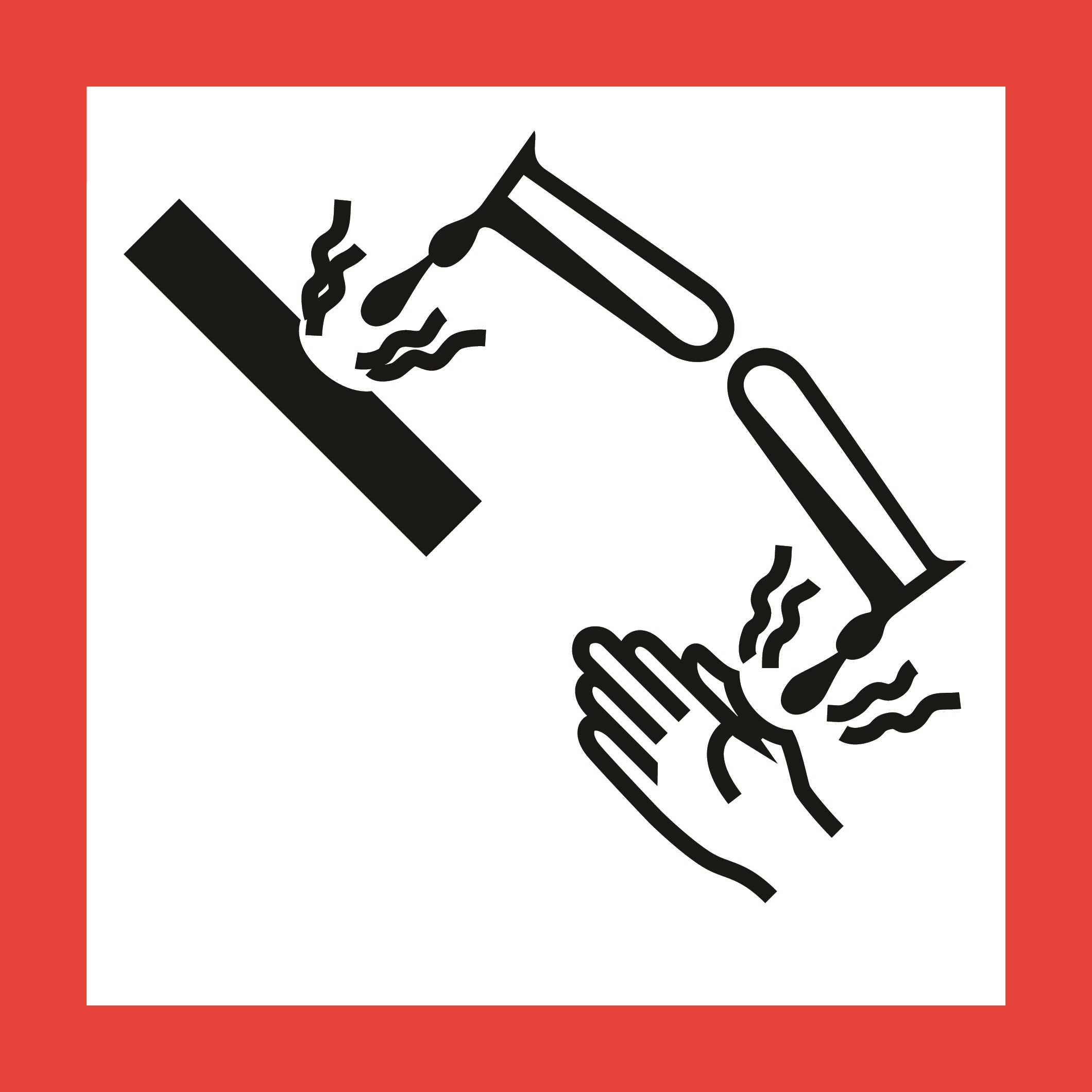 Faresymbol - ætsende