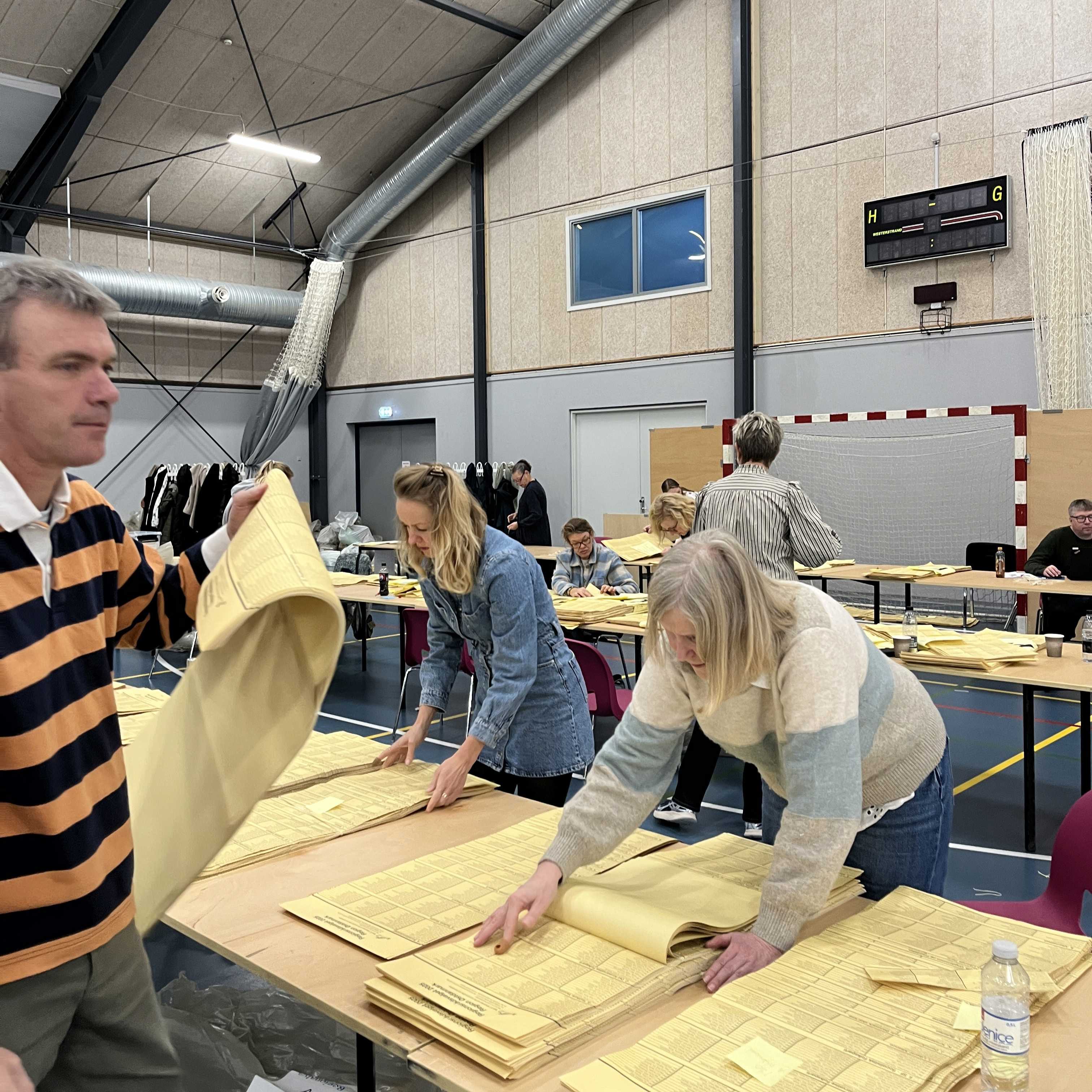 Fintælling i Hallerne i Nykøbing
