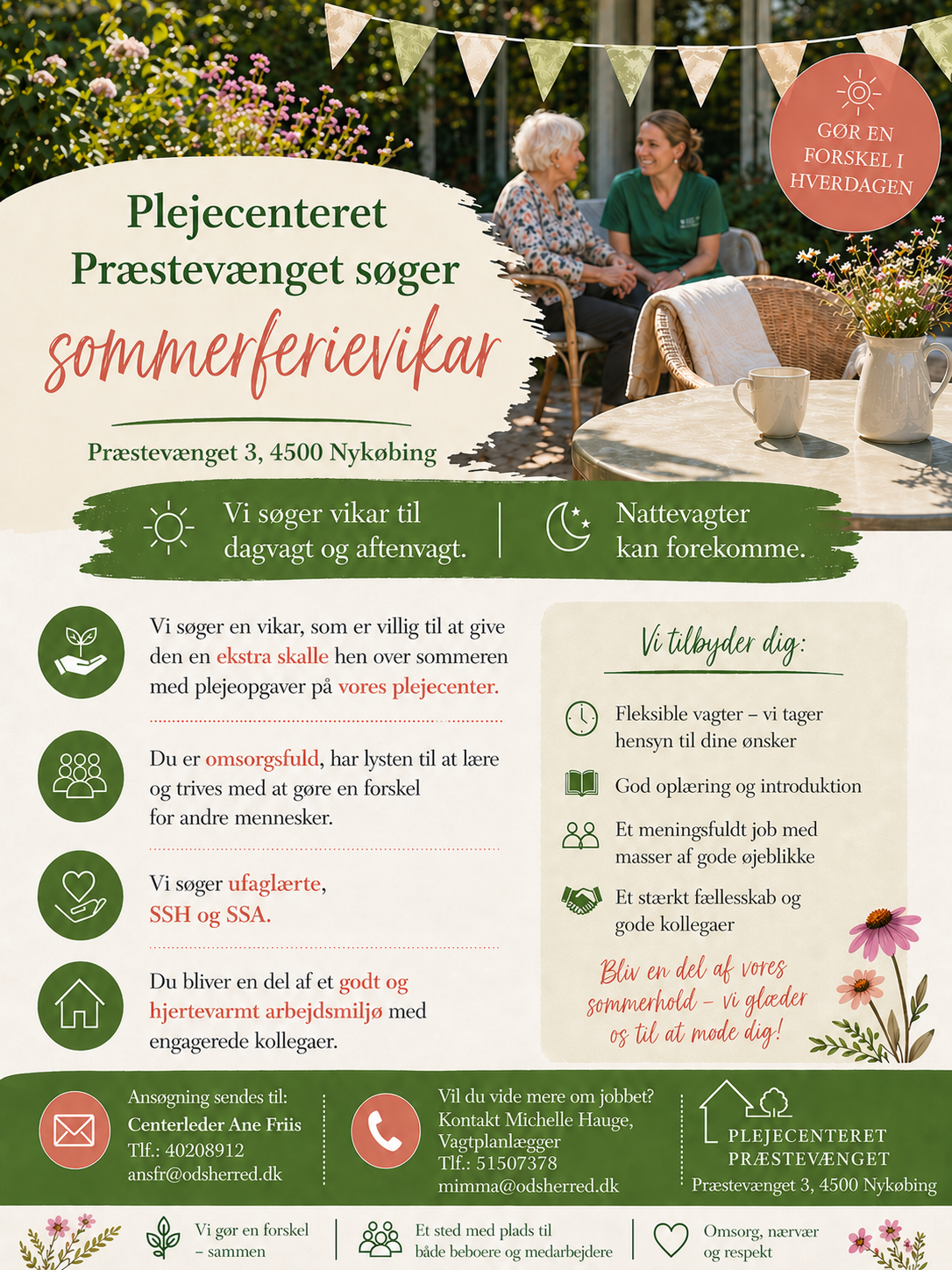 Stillingsannoncen på denne side vist i grafisk opsætning
